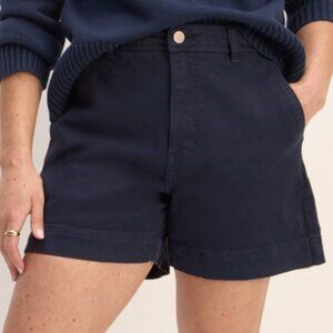 NEW Everlane The Utility Short Womens 0 Navy